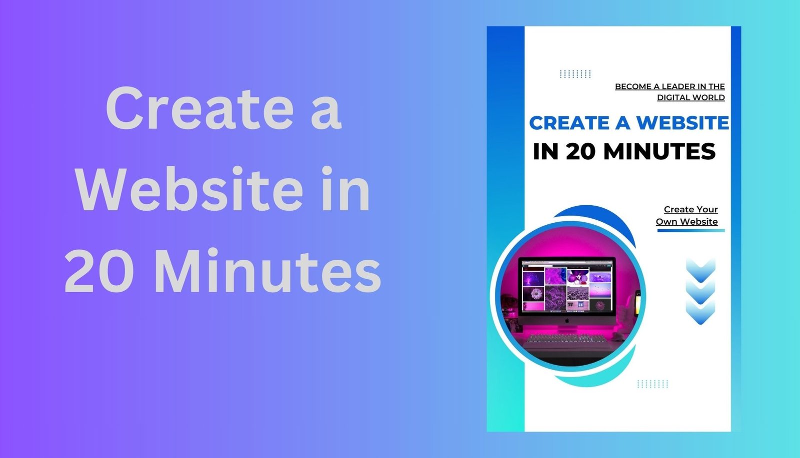 create a website in 20 minutes