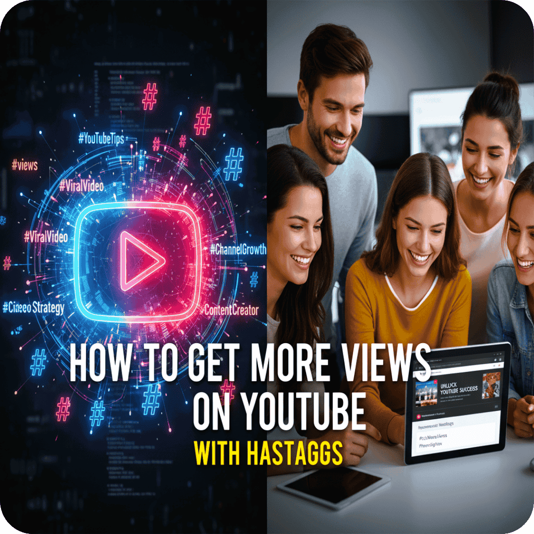 How to get more views on YouTube with hashtags